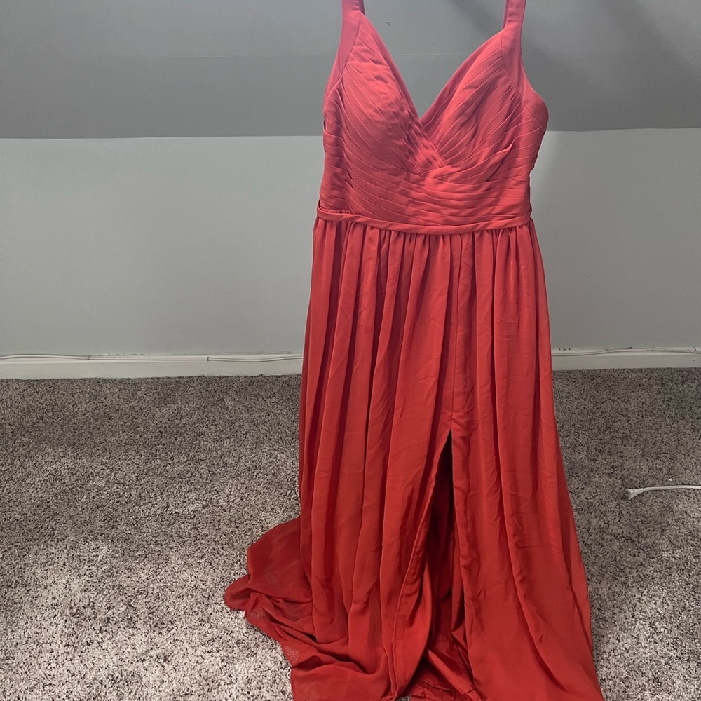 Azazie Chanel
Paprika A-Line Pleated Chiffon Dress - Picture 2 of 5